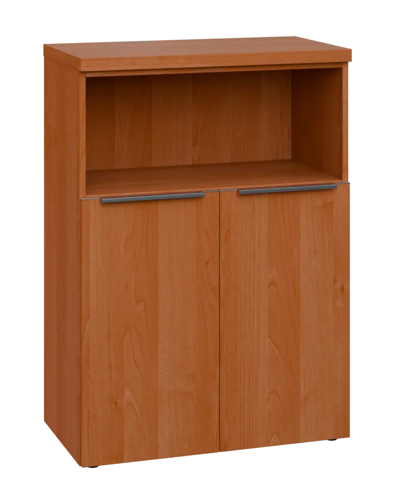 SIN 3 - 8DN kancelářská skříň, 2-dveřová/nika, 1120x800x400, olše jantar